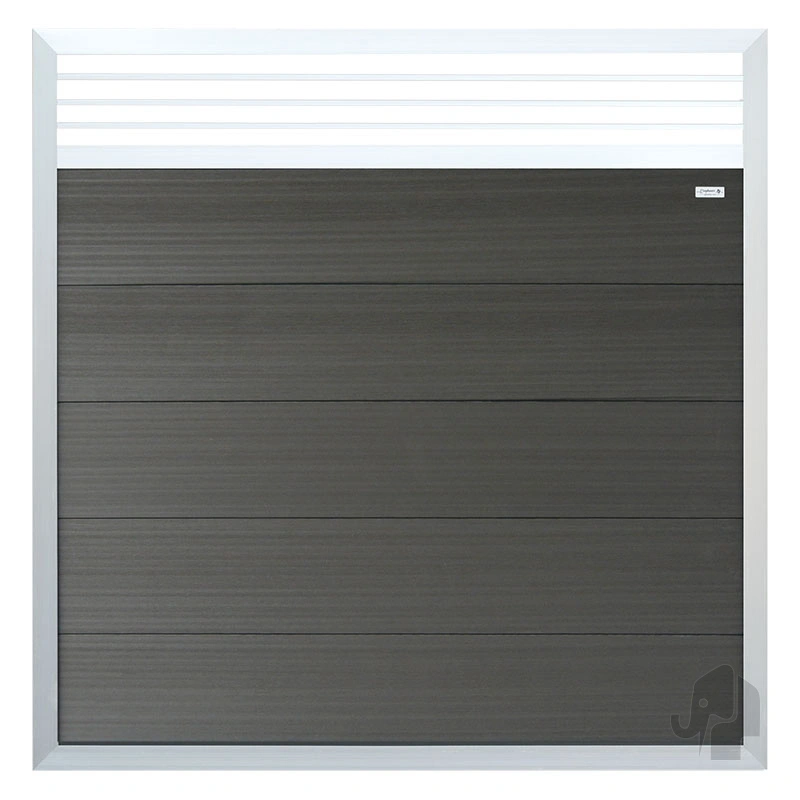 Forte composiet antraciet aluminium schutting " Diverse uitvoeringen" Maatwerk mogelijk!