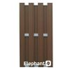 Design schuttingen en deuren alu/donkerbruin  "Maatwerk mogelijk"