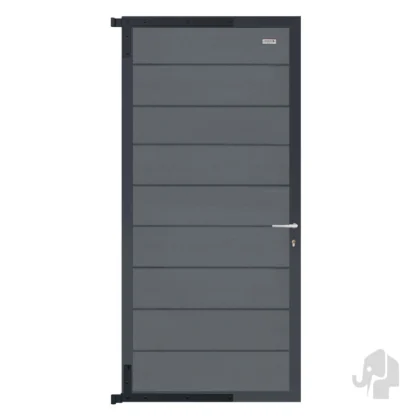 Deur composiet modular systeem Rock Grey / antraciet gepoedercoate 90cm breed "Maatwerk Mogelijk"