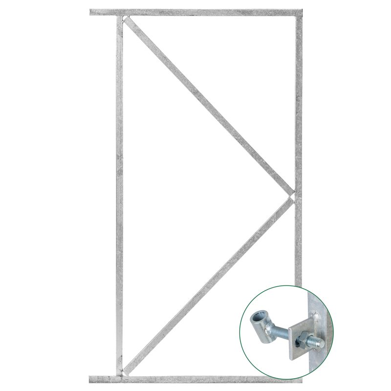 IJzeren deurframe 80x100cm