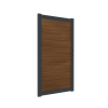 Boston alu poort Premium Teak 98x183cm RAL7016 incl. speciaal ophangsysteem en beslag