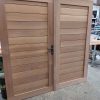 Dubbele Poort Horizontaal Bangkirai Robuust 300x180cm eigen productie "Maatwerk!"
