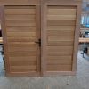 Dubbele Poort Horizontaal Bangkirai Robuust 300x180cm eigen productie "Maatwerk!"