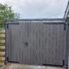 WPC Fiberdeck enkele tuinpoort 100x200cm "maatwerk mogelijk"  verkrijgbaar in 5 kleuren
