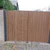 WPC Fiberdeck enkele tuinpoort 100x200cm "maatwerk mogelijk"  verkrijgbaar in 5 kleuren
