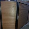 Schuifdeur WPC Fiberdeck Rhombus profiel hoogte maximaal 200cm compleet systeem incl. aluminium frame en afwerking!