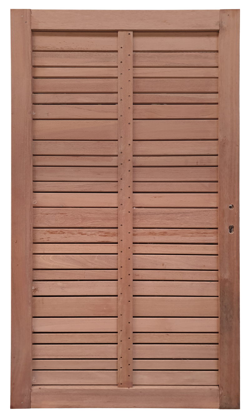 Hardhouten tuinpoort 100x180cm model Modern rhombus variabel incl. insteekslot (passend bij scherm 52)