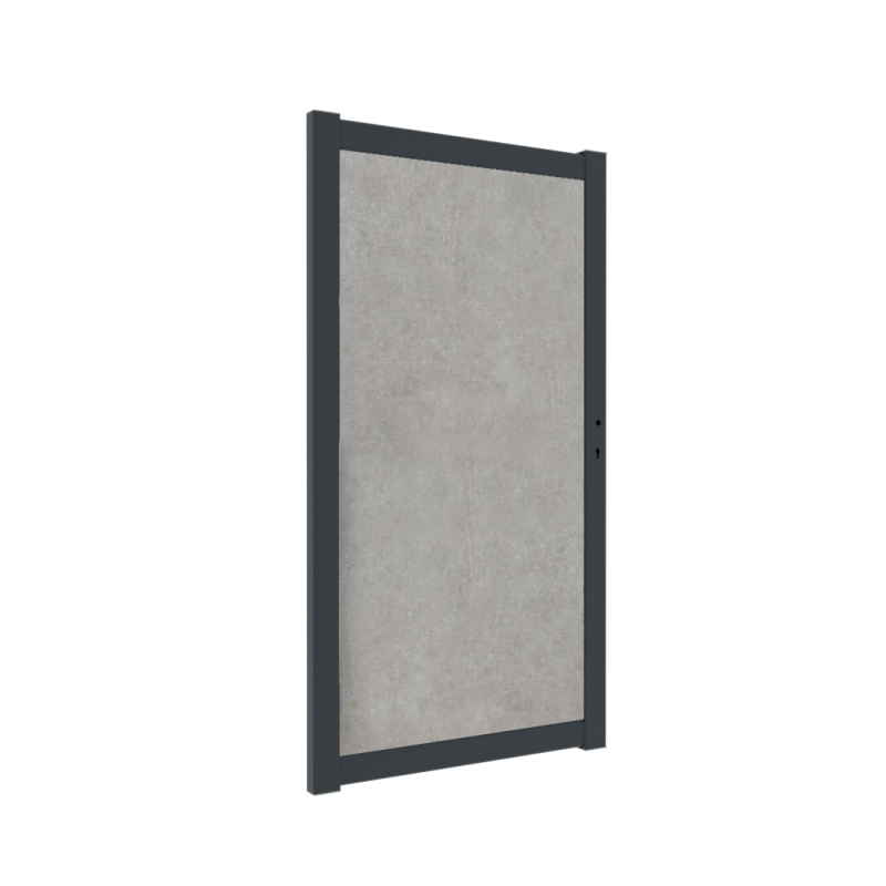 Boston alu poort Urban Empire Slate 98x183cm RAL7016 incl. speciaal ophangsysteem en beslag