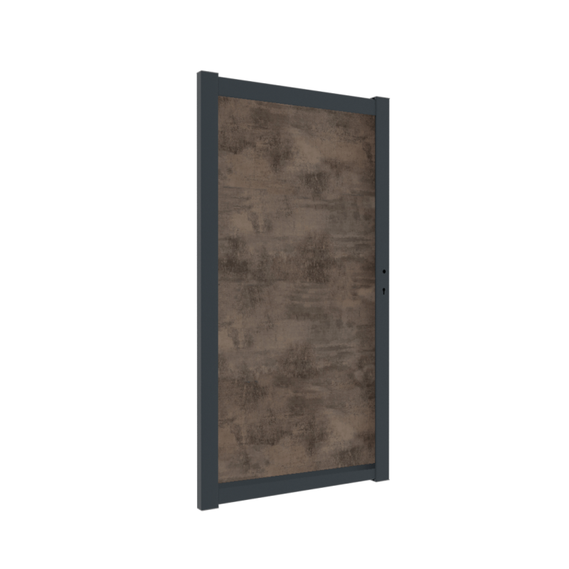 Boston alu poort Urban Eternal Iron 98x183cm RAL7016 incl. speciaal ophangsysteem en beslag