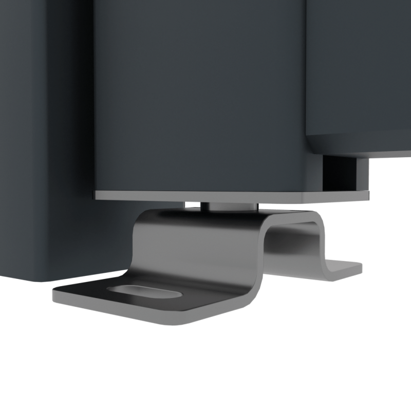 Boston alu poort Premium Light grey 98x183cm RAL7016 incl. speciaal ophangsysteem en beslag