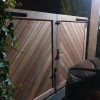 Dubbele Poort Bangkirai Belmonte Robuust Diagonaal 300x180cm "eigen productie " MAATWERK !!