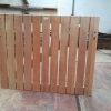 Dubbele poort/ hek model Bangkirai Bonaire zware kwaliteit 300x180cm "maatwerk mogelijk"