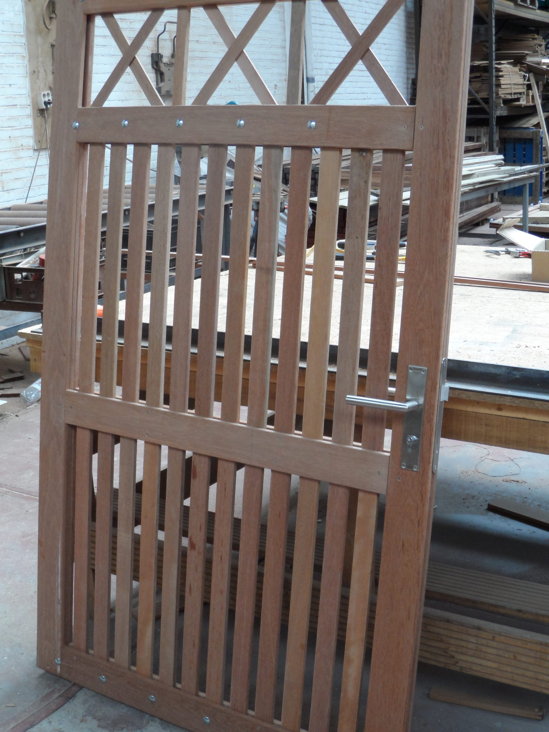 Dubbele Bankirai inloopppoort Speciaal 300cmx180cm "Maatwerk mogelijk"