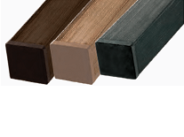 WPC paal met houten kern FSC houtcomposiet 70x70mm