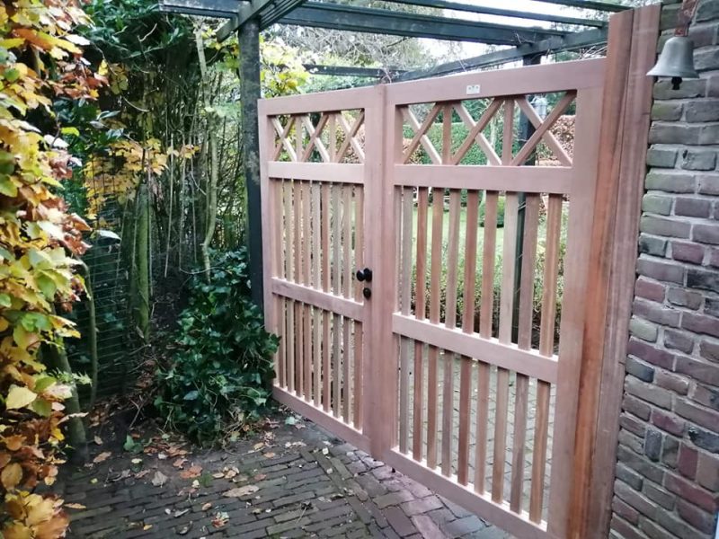 Dubbele Bankirai inloopppoort Speciaal 300cmx180cm "Maatwerk mogelijk"