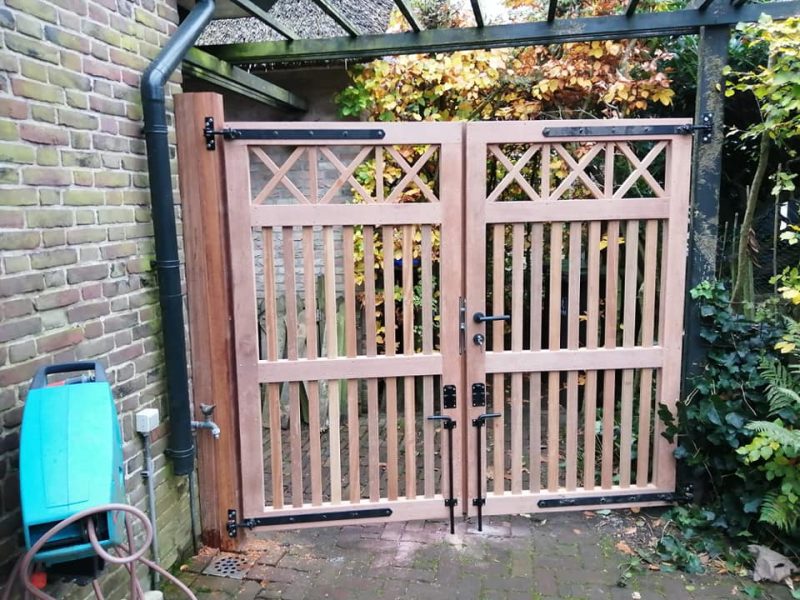 Dubbele Bankirai inloopppoort Speciaal 300cmx180cm "Maatwerk mogelijk"