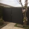 WPC enkele tuindeur met aluminium omlijsting model Forte 100x180cm