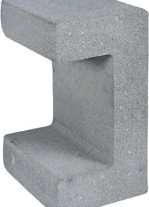 U-ELEMENT 15X20X30CM GRIJS
