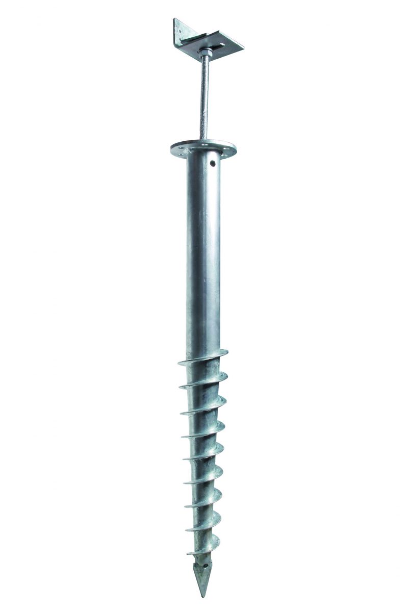 Cobra Funderingsschroef Ø 60cm 1200 mm + L steun vuurverzinkt NF-P94-150-1 gecertificeerd (0614)