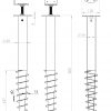 Cobra Funderingsschroef Ø 60cm 800 mm + L steun vuurverzinkt NF-P94-150-1 gecertificeerd (0614)