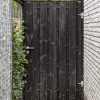 Tuindeur Privacy luxe grenen zwart 100x195cm incl. inbouwen slot