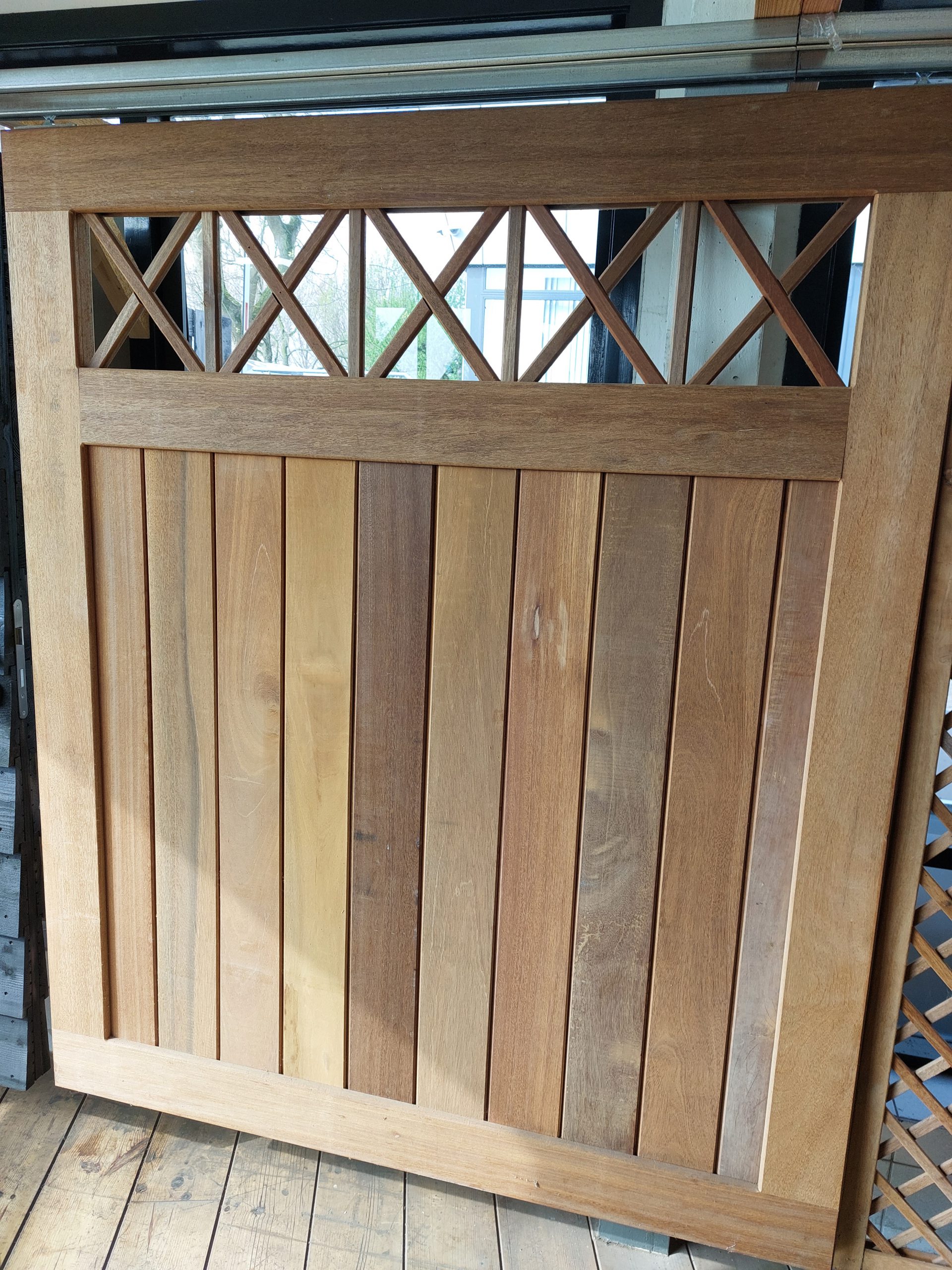 Model Bangkirai Belmonte Robuust "Met Trellis"  eigen productie / maatwerk mogelijk !!