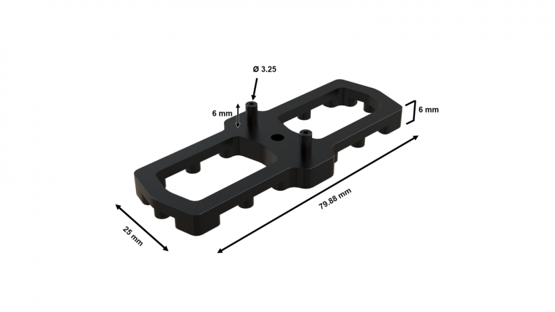 Cobra Airspacer set met 100 airspacers + 4 deckspacers(afstandhouder voor 3/4/5/6mm voegbreedte)