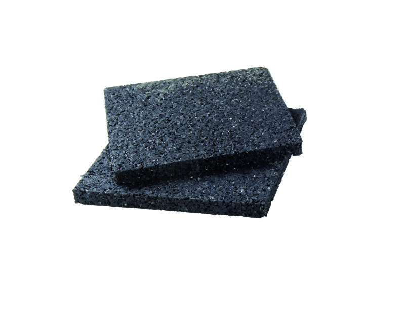 Rubberen onderlegger 90x90mm dikte 8mm 24 stuks per set