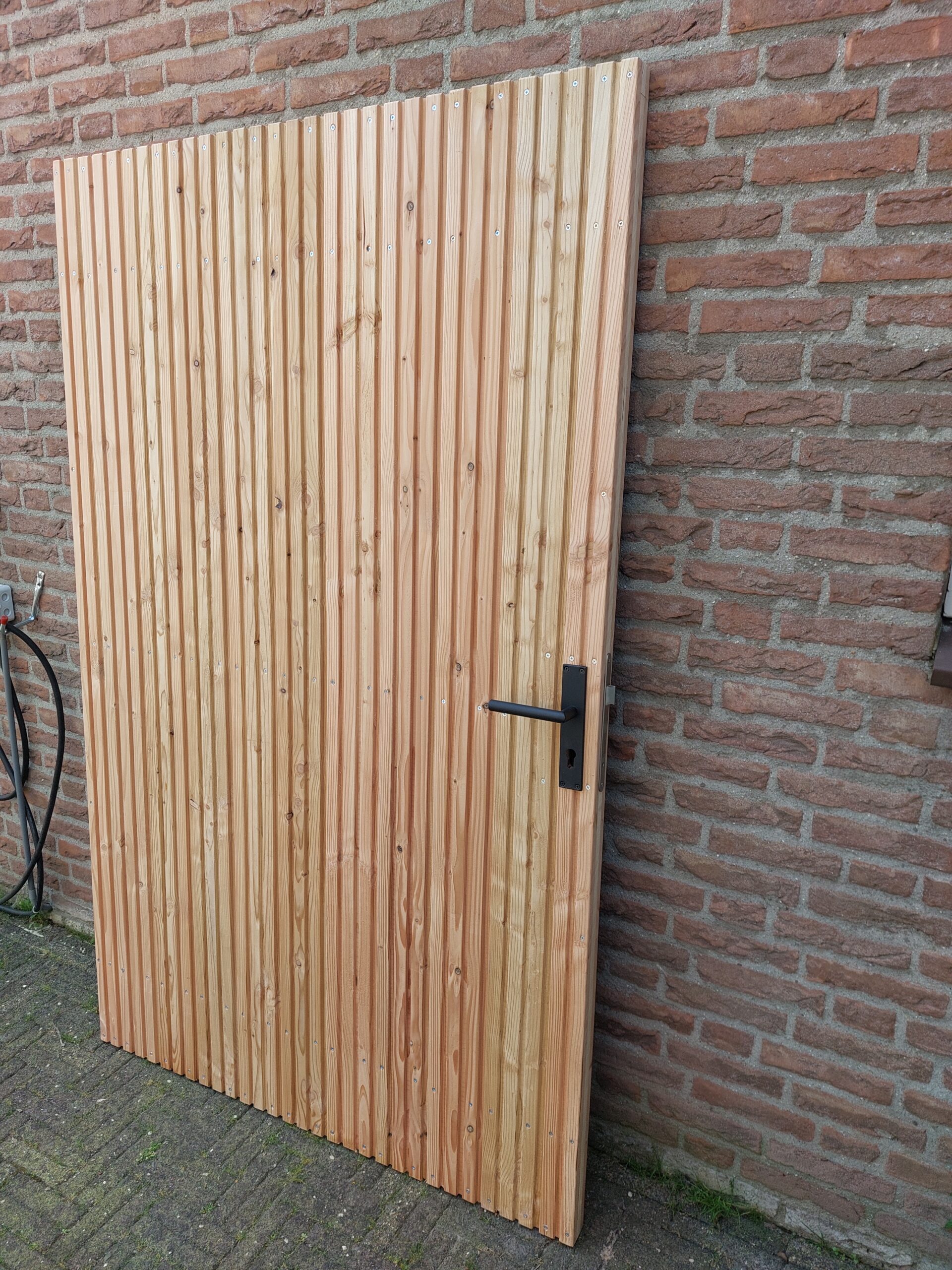 Tuindeur Triple profiel 100 t/m 150cm, hoogte 180cm  "Horizontaal of verticaal"