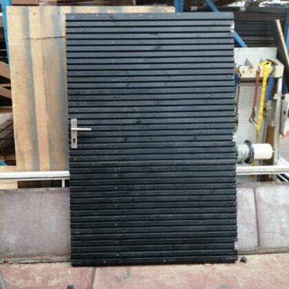 Tuindeur Triple profiel diverse kleuren en houtsoorten 100 t/m 150cm, hoogte 200cm  "Horizontaal of verticaal"