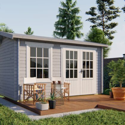 Blokhut - Tuinhuis Chloe | 40 mm | vuren Red Class Wood geïmpregneerd