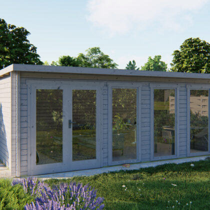 Blokhut - Tuinhuis Gabriella | 58 mm | bruin geïmpregneerd