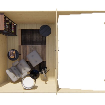 Blokhut - Tuinhuis Georg | 28 mm | vuren Red Class Wood geïmpregneerd