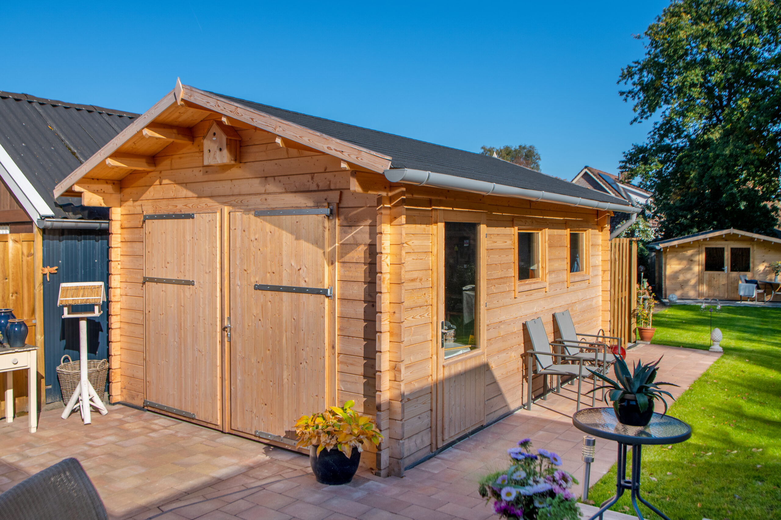 Garage Geir | 44 mm | vuren Red Class Wood geïmpregneerd