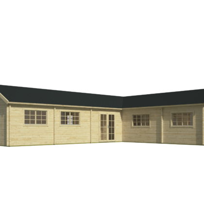 Blokhut - Tuinhuis Maynooth | 70 mm | grijs geïmpregneerd