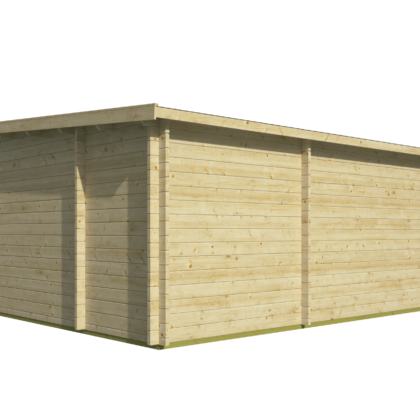 Blokhut - Tuinhuis Meg | 44 mm | grijs geïmpregneerd