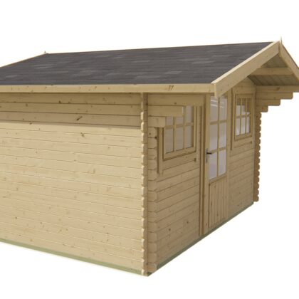 Blokhut - Tuinhuis Mika | 28 mm | vuren bruin geïmpregneerd