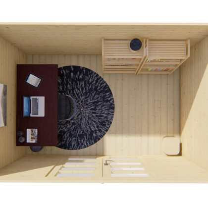 Blokhut - Tuinhuis Minimodern | 28 mm | vuren onbehandeld