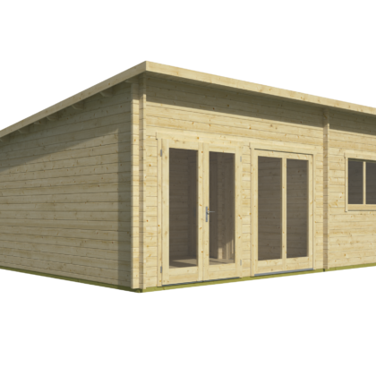 Blokhut - Tuinhuis Moderna | 44 mm | honinggeel geïmpregneerd
