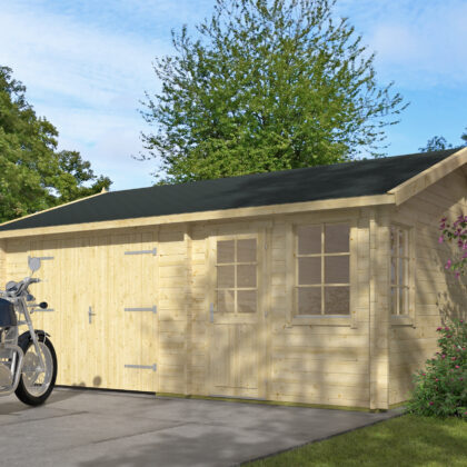 Garage Moa | 44 mm | vuren honinggeel geïmpregneerd