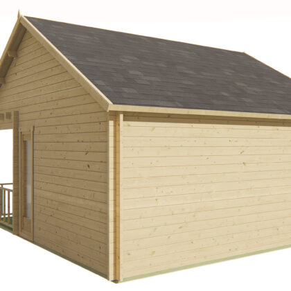 Blokhut - Tuinhuis Olaug | 44 mm | vuren bruin geïmpregneerd