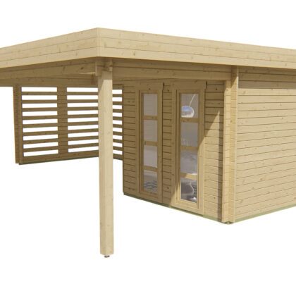 Blokhut - Tuinhuis Oletha | 40 mm | vuren Red Class Wood geïmpregneerd