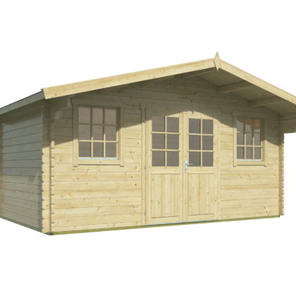 Blokhut - Tuinhuis Rika | 44 mm | vuren honinggeel geïmpregneerd
