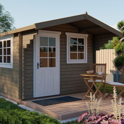 Blokhut - Tuinhuis Riho | 40 mm | vuren Red Class Wood geïmpregneerd