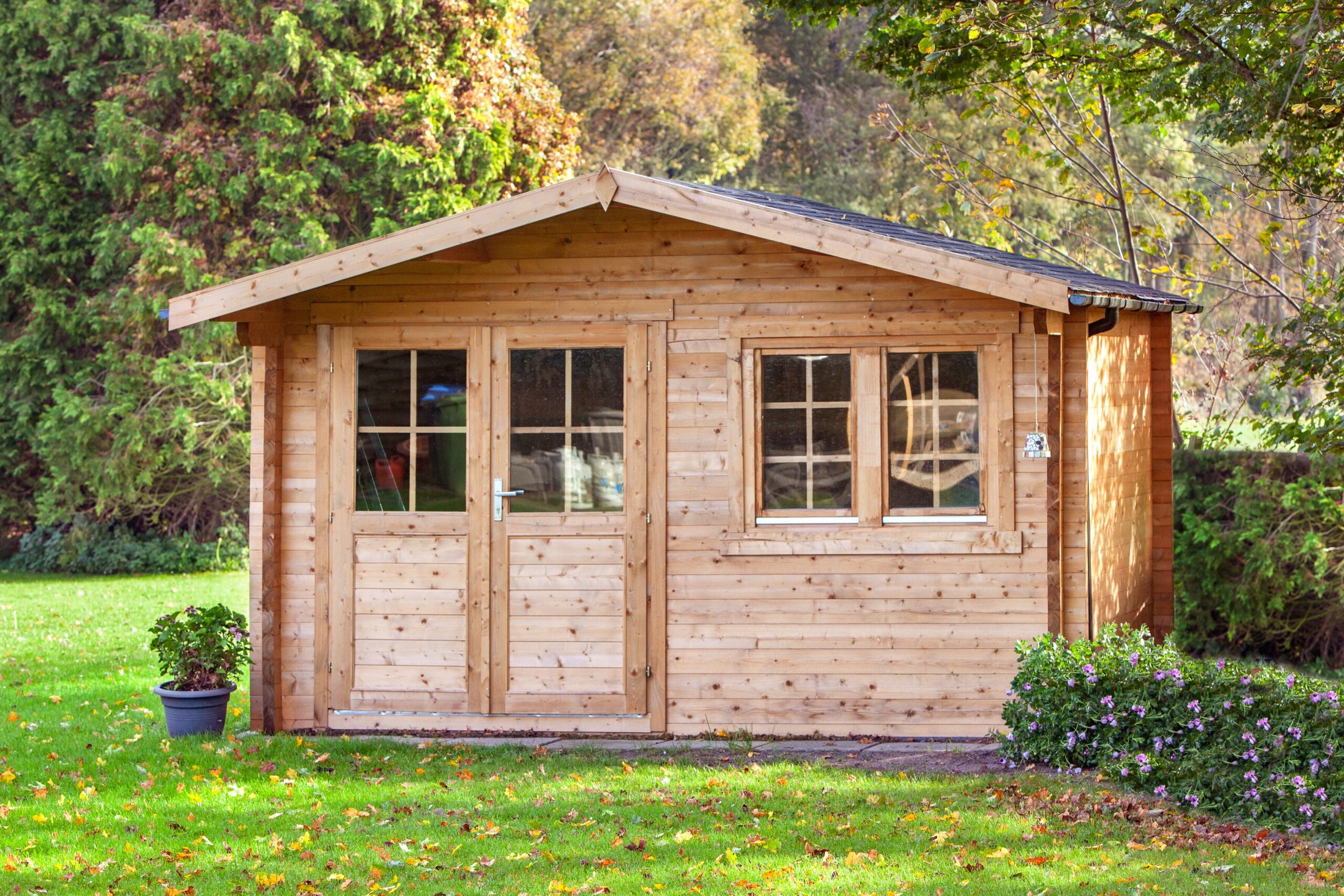 Blokhut - Tuinhuis Rorik | 58 mm | vuren onbehandeld