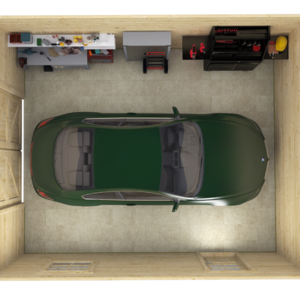 Garage Rydell | 58 mm | vuren onbehandeld