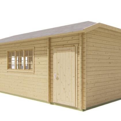 Blokhut - Tuinhuis Sibella | 44 mm | vuren grijs geïmpregneerd