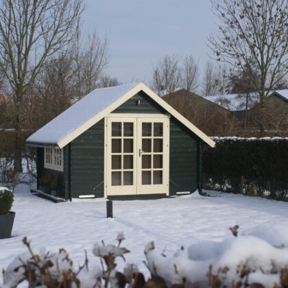 Blokhut - Tuinhuis Skov | 28 mm | vuren groen geïmpregneerd