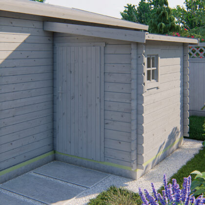 Blokhut - Tuinhuis Toilet kit annexe | 28 mm | Red Class Wood geïmpregneerd