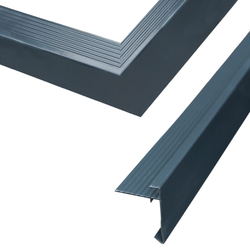 Aluminium daktrim set Antraciet t.b.v. Meg